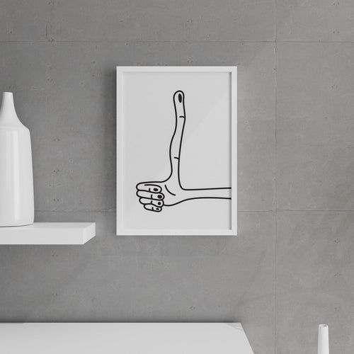 It's Okay - Home Office Wall Decor Inspirational Wall Art Living room