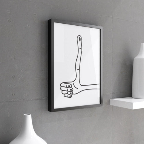 It's Okay - Home Office Wall Decor Inspirational Wall Art Living room