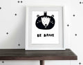 Be Brave Bear Wall Art