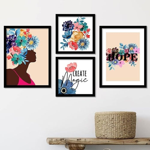 Floral Theme Modern Wall Art Paintings for Living Room / Floral Design