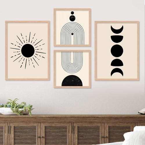 Modern Art Wall Decor Paintings for Bedroom Living Room - Boho Wall