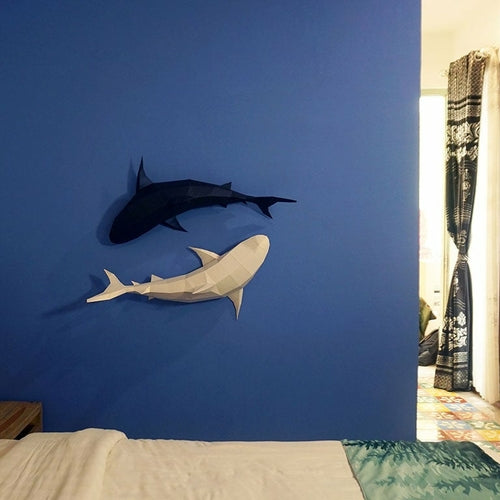 3D Shark Wall Art and Decor (DIY Papercraft)